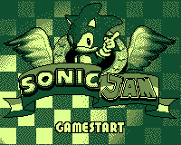 Sonic Jam title screen for Game.Com